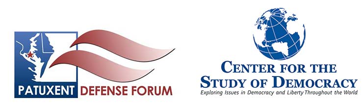 Patuxent Defense Forum and Center for the Study of Democracy Logos