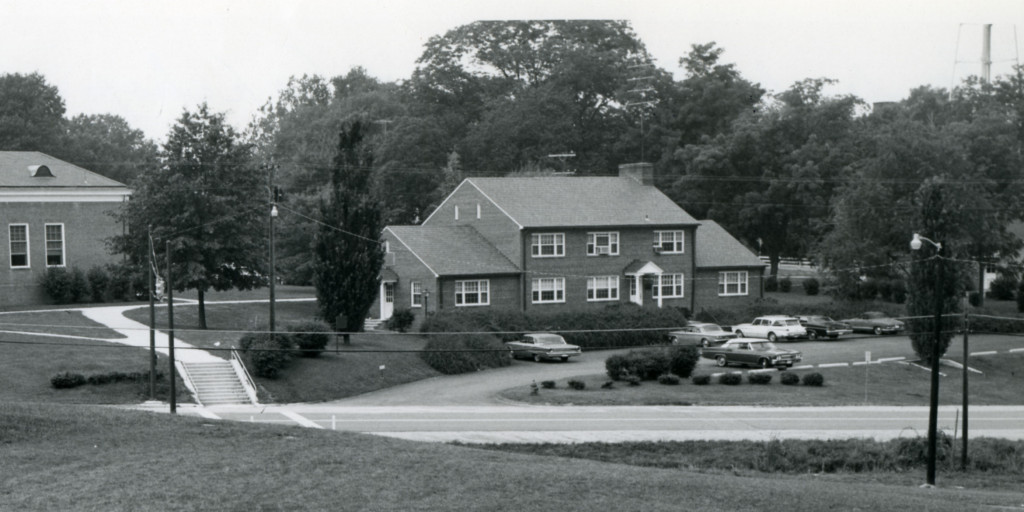 Margaret Brent Hall, an administrative building at St. Mary’s College of Maryland, will be moved across Route 5 Sept. 14.