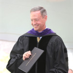 The Commencement address was delivered by Maryland Governor Martin O’Malley (photo by Bill Wood).