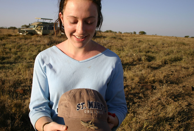 Student Anna Passaniti in The Gambia
