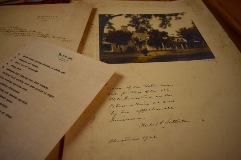 excerpts from a photo album in Sotterley's archive collection