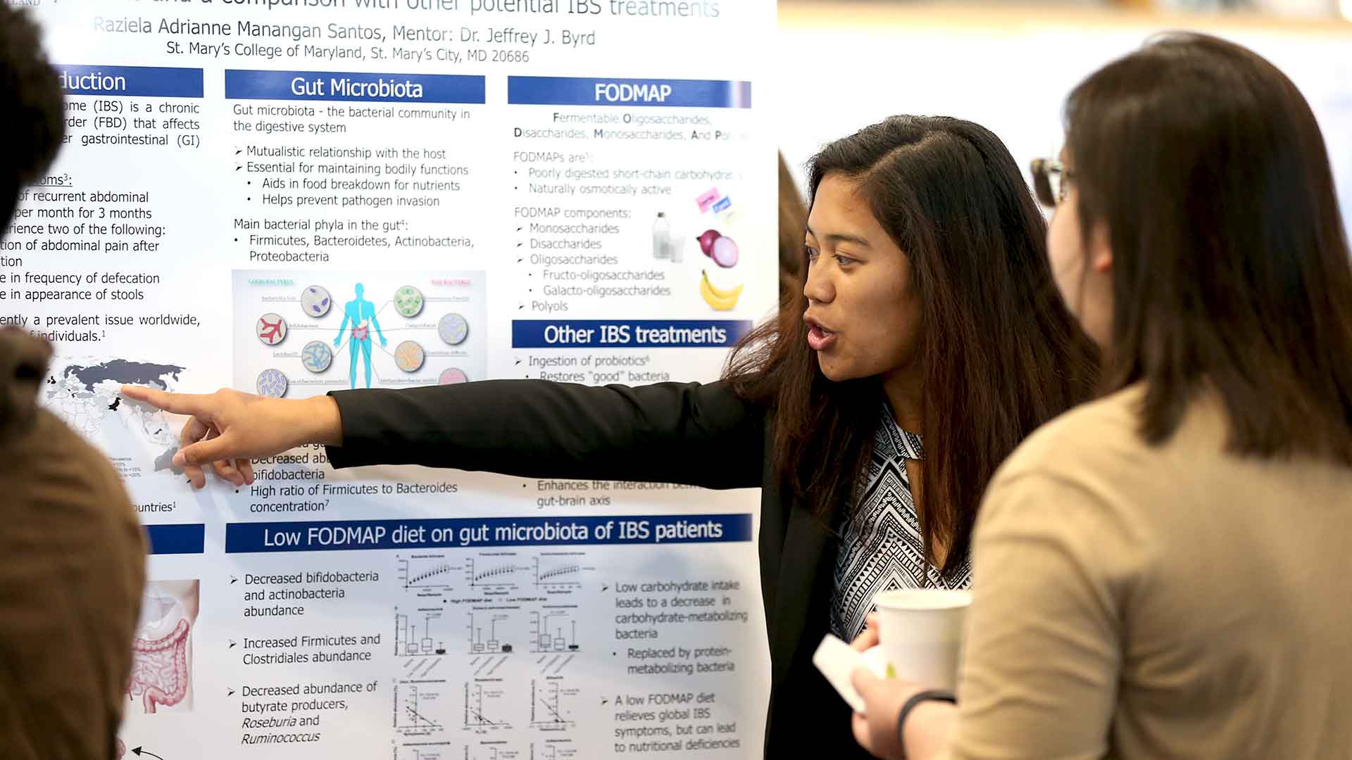 SMCM student presenting capstone project