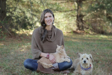 Courtney Young Marmen with dog and cat