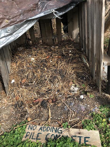 Compost condenses and naturally forms soil