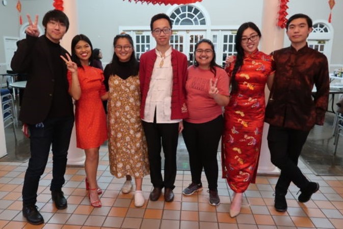 Lunar New Year celebration Students dress up for Lunar New Year photo