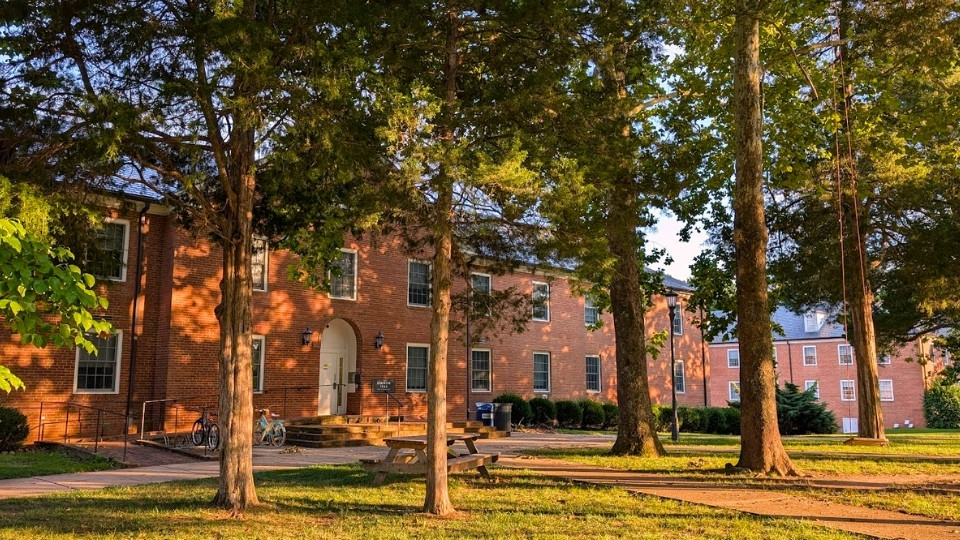 SMCM Caroline Hall at Golden Hour