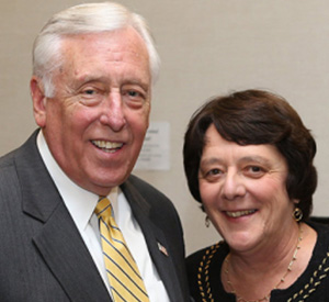 Hon. Steny Hoyer and Professor Helen Daugherty, Deputy-Chair of the forum.