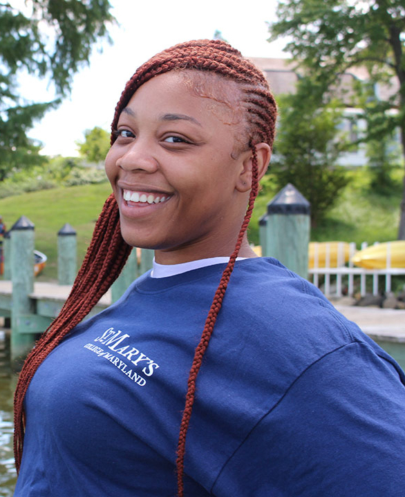 Student at the dock