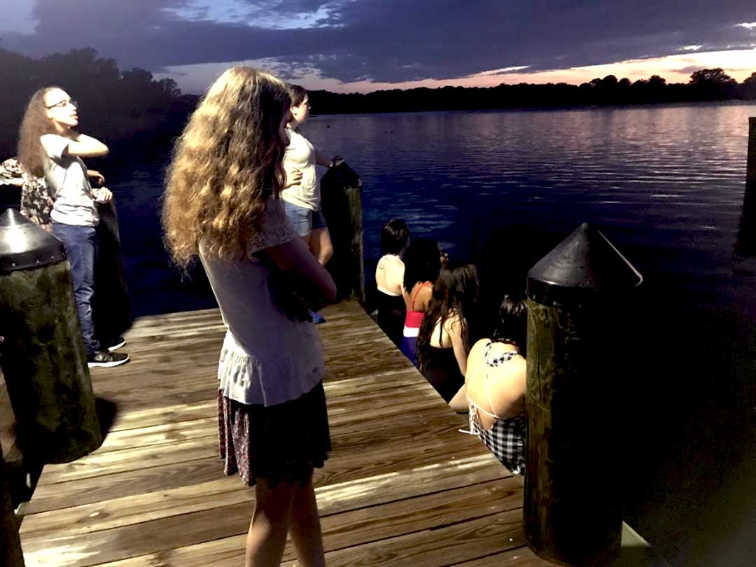 chesapeake-writers-conference-riverfront-dock-evening-swim