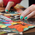 Nails on a painting