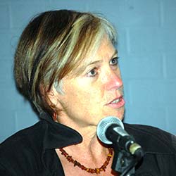 Katharina Von Kellenbach at microphone profile photo