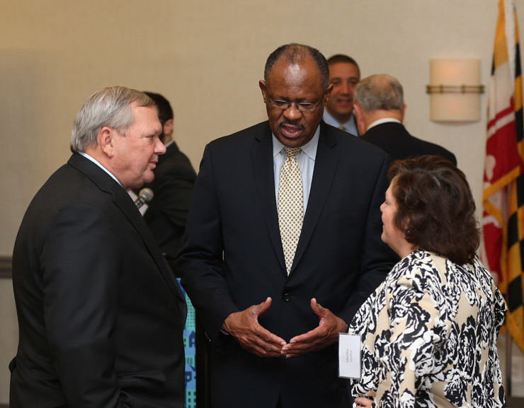 The Honorable Carl Stokes, Baltimore City Council, with Herbert and Martha Hoelter.
