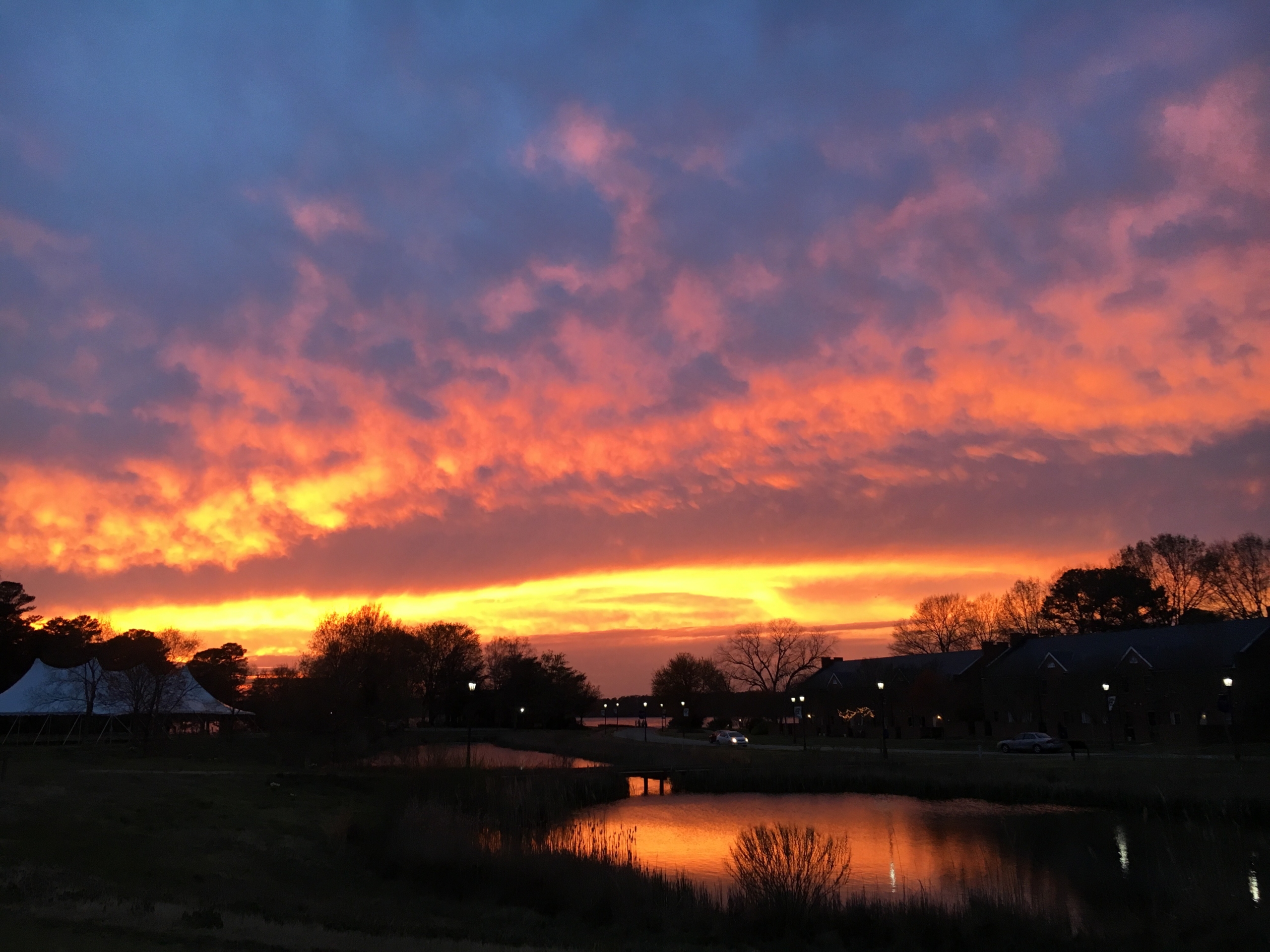 SMCM Campus at sunset