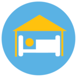 Student Quarantine & Isolation bed icon