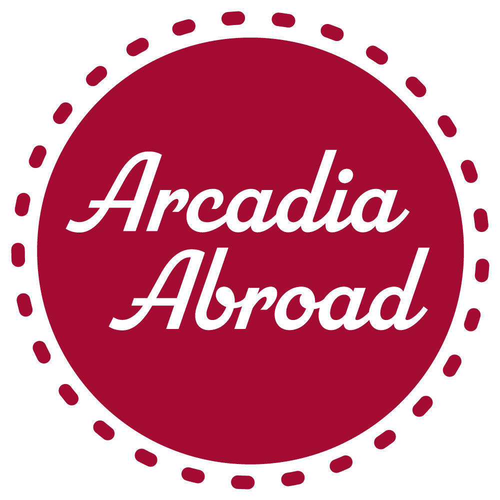 Arcadia Abroad text logo