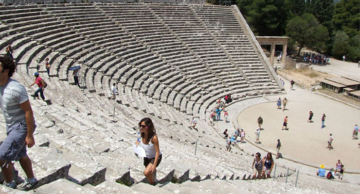 Greece study tour amphitheater