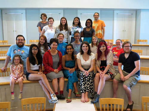 Student group in a classroom