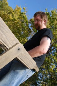 Scott Strickland in the field