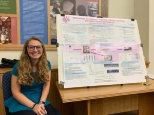 Danielle Spaulding with her SURF poster
