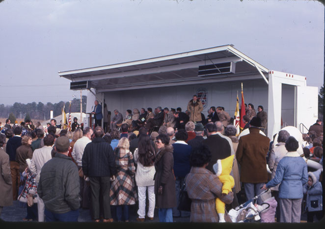 Dedication ceremony, January 1978