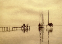 Adams wharf on St. George Creek, courtesy of Paul Chesser.
