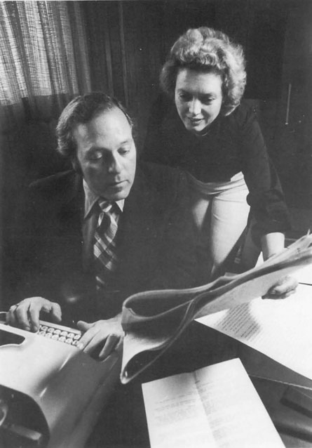 Don and Val Hymes in his editor's office in The Enterprise circa 1957-58. Don and Val Hymes
