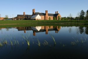View of Glendening and Schaefer from Townhouse Pond