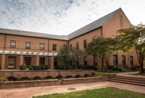 Inside Goodpaster Hall's Courtyard