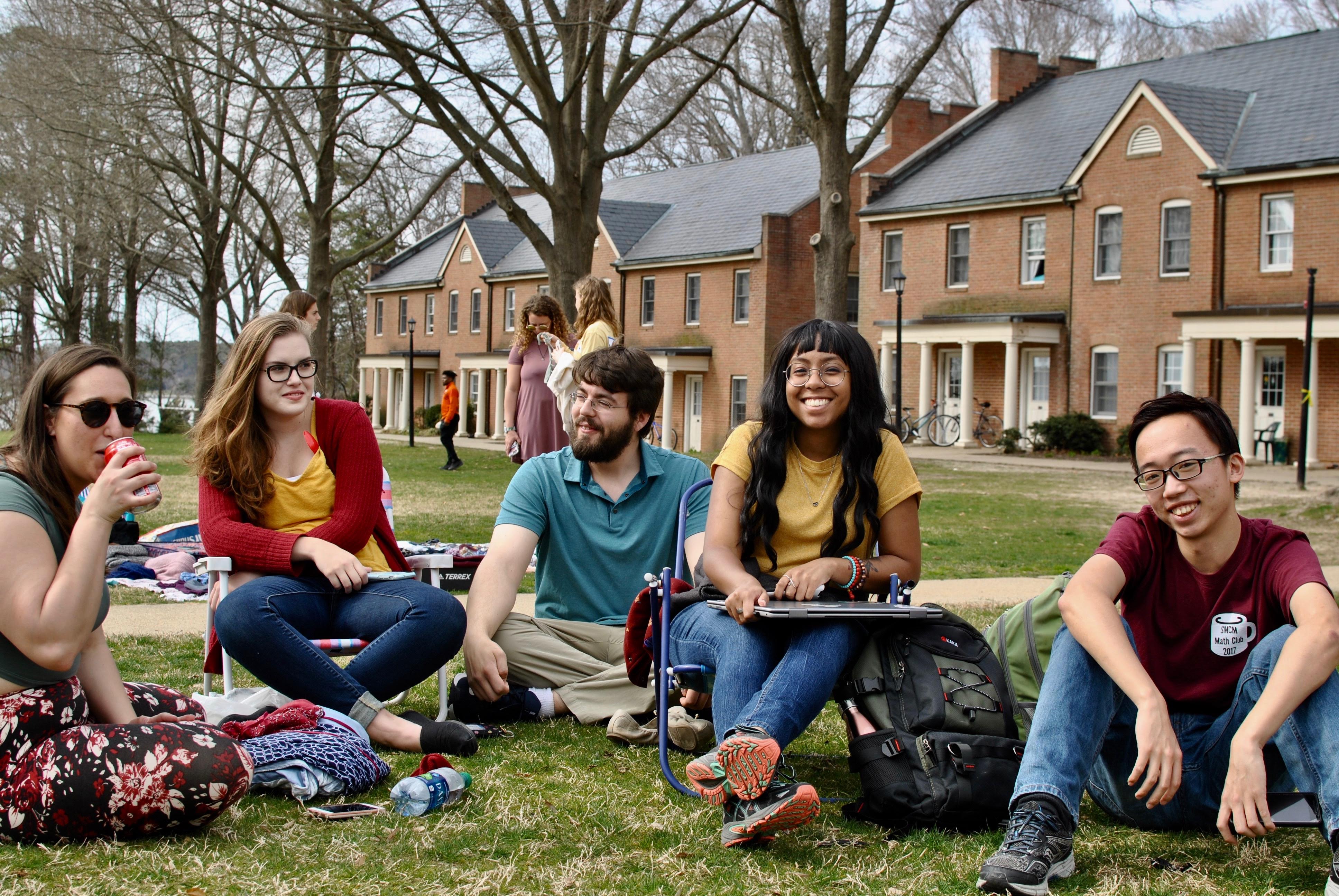 students on the Greens