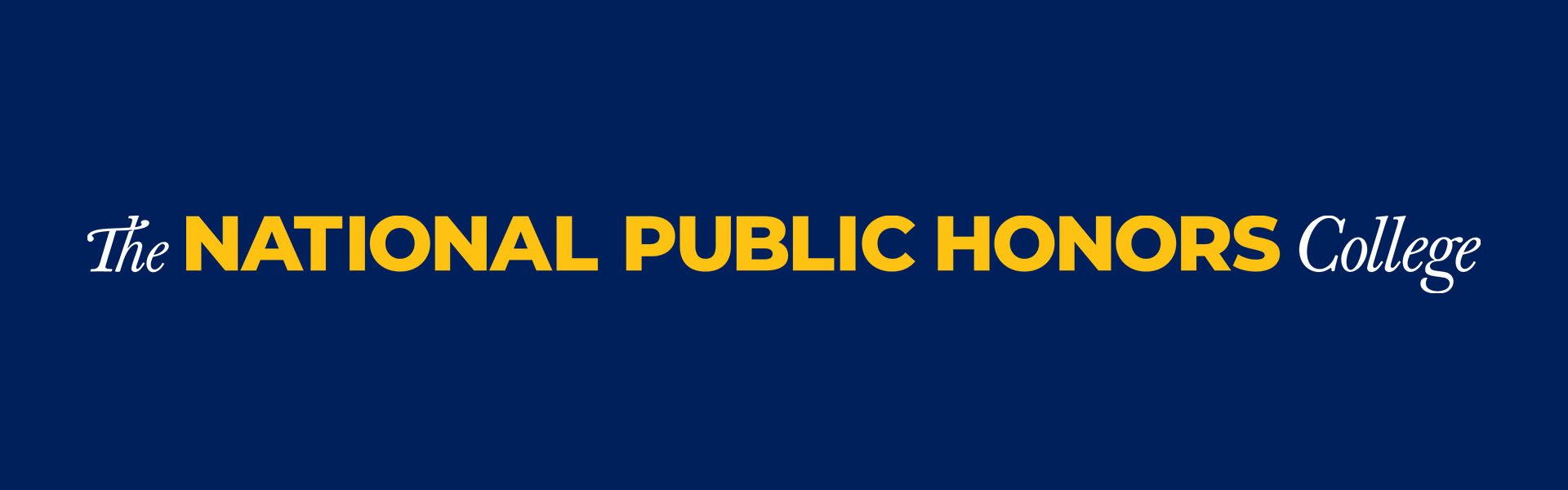 The National Public Honors College Logo