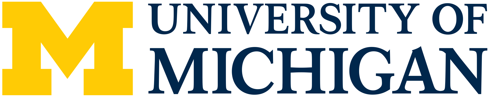 University of Michigan logo, By University of Michigan - https://vpcomm.umich.edu/brand/downloads/um-logo, Public Domain, https://commons.wikimedia.org/w/index.php?curid=71242380